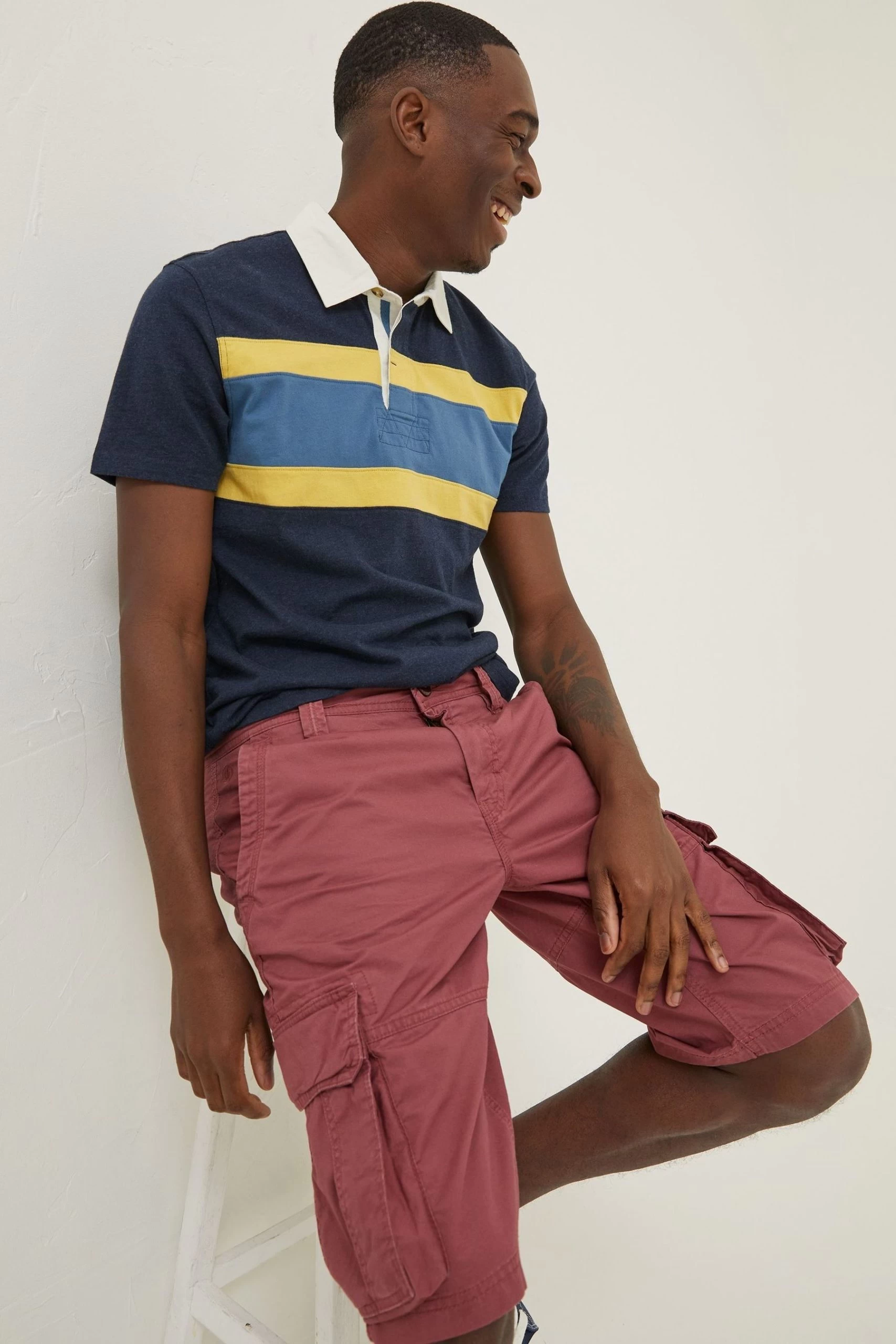 FatFace Pink Bude Lightweight Cargo Shorts 1 FatFace Pink Bude Lightweight Cargo Shorts