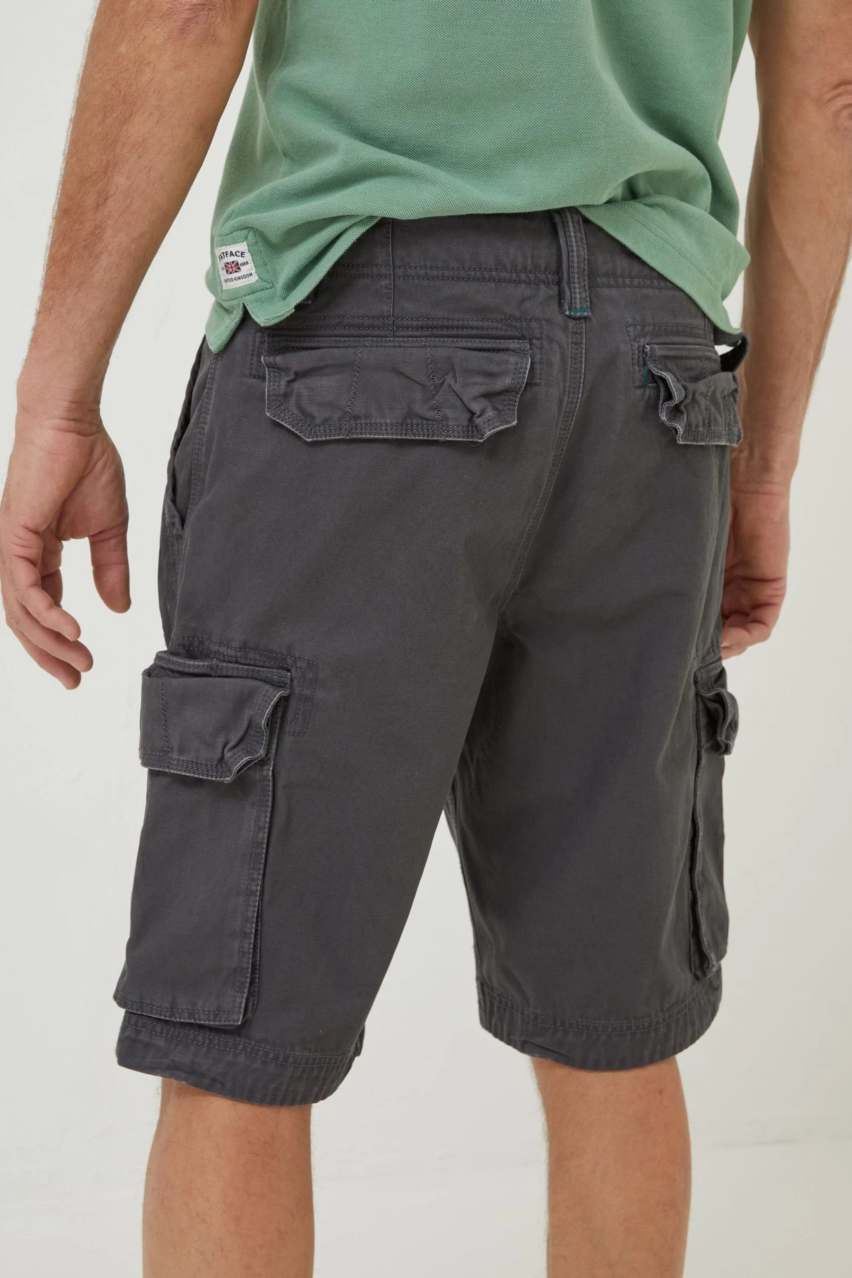FatFace Grey Breakyard Cargo Shorts 2 FatFace Grey Breakyard Cargo Shorts - Image 2