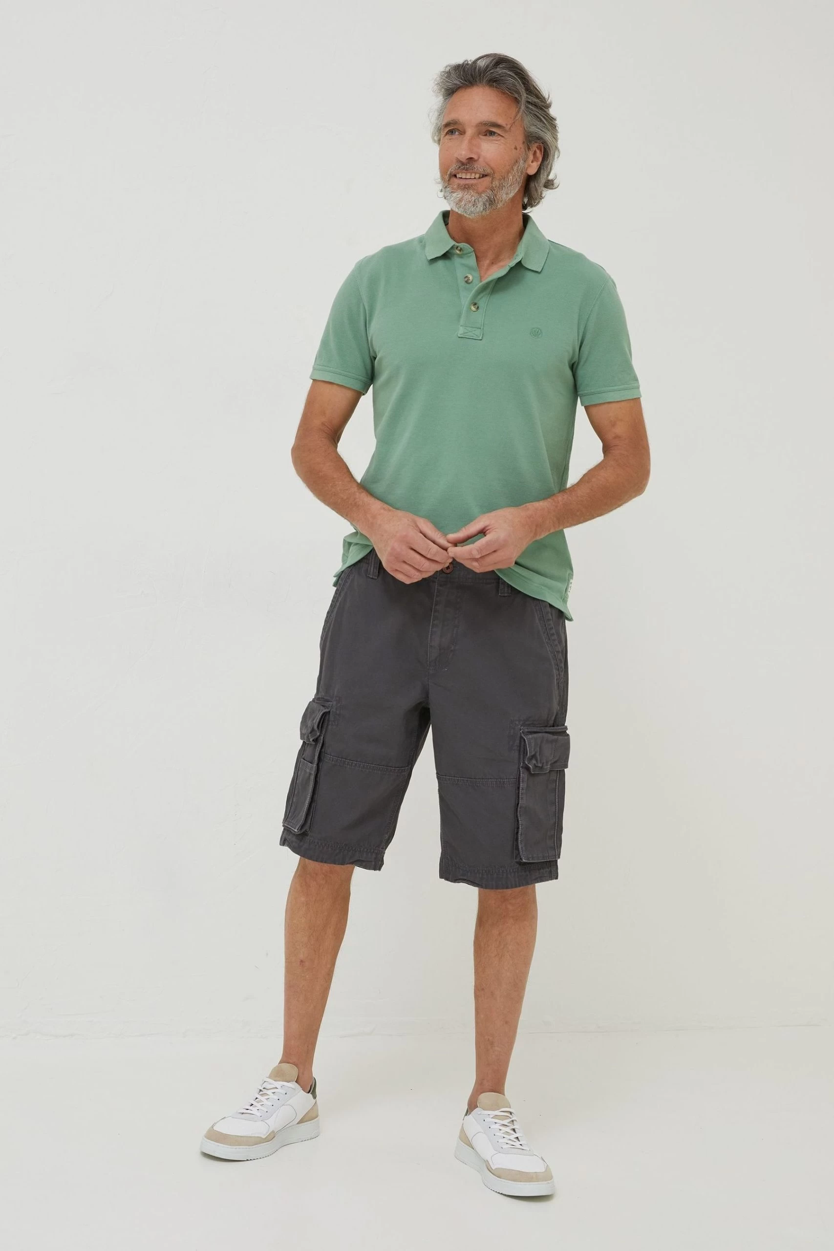 FatFace Grey Breakyard Cargo Shorts 3 FatFace Grey Breakyard Cargo Shorts - Image 3
