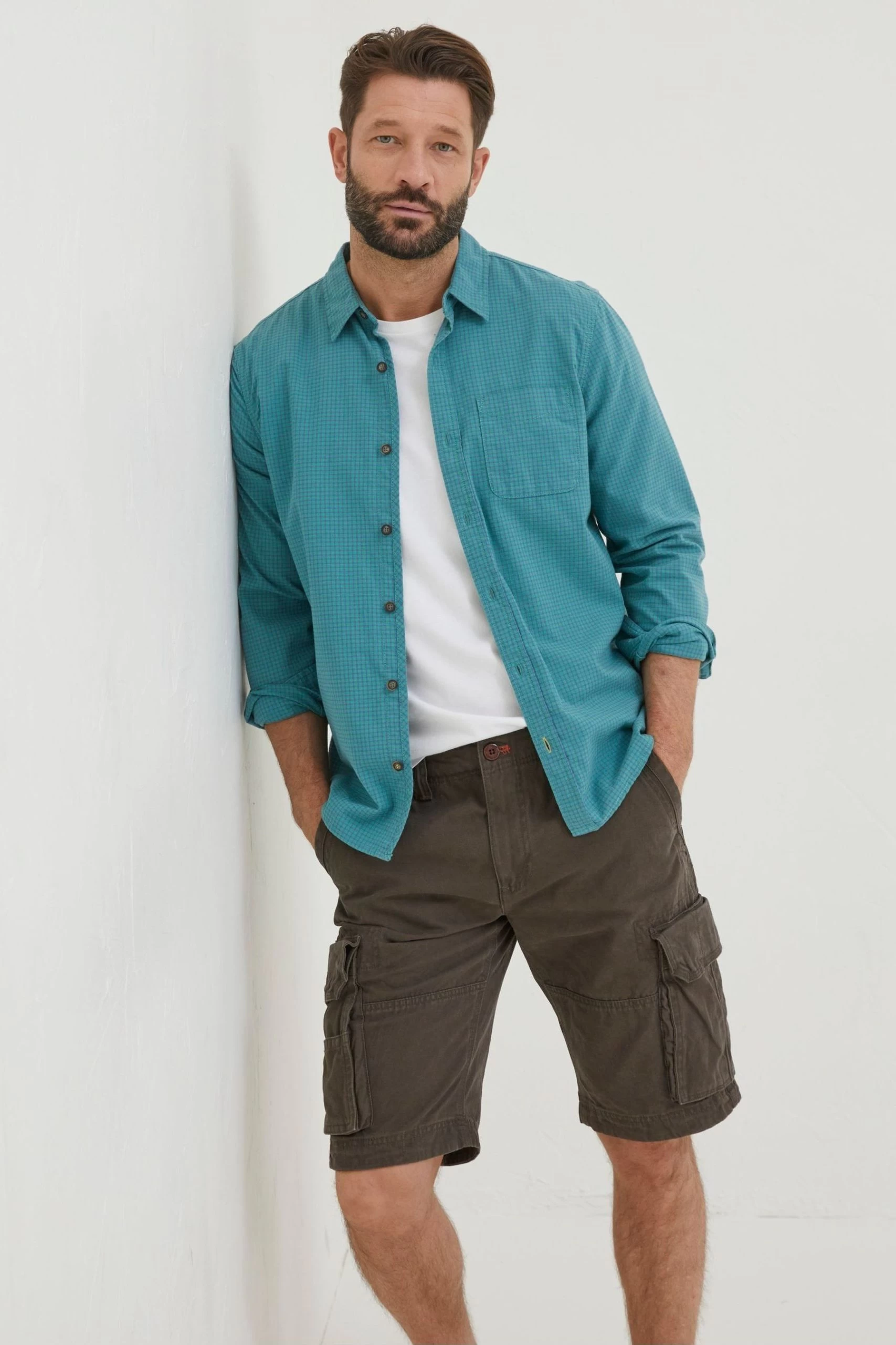 FatFace Breakyard Cargo Brown Shorts 1 FatFace Breakyard Cargo Brown Shorts