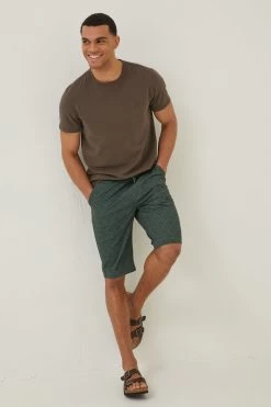 FatFace Green Seaton Tile Print Shorts -Fashion Clothing Store D59907s3