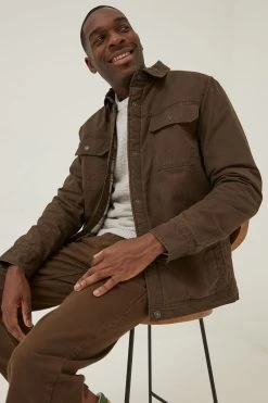 FatFace Rutland Brown Overshirt -Fashion Clothing Store D60 935s4