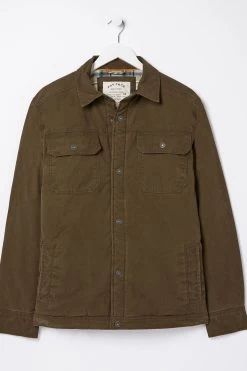 FatFace Rutland Brown Overshirt -Fashion Clothing Store D60 935s6