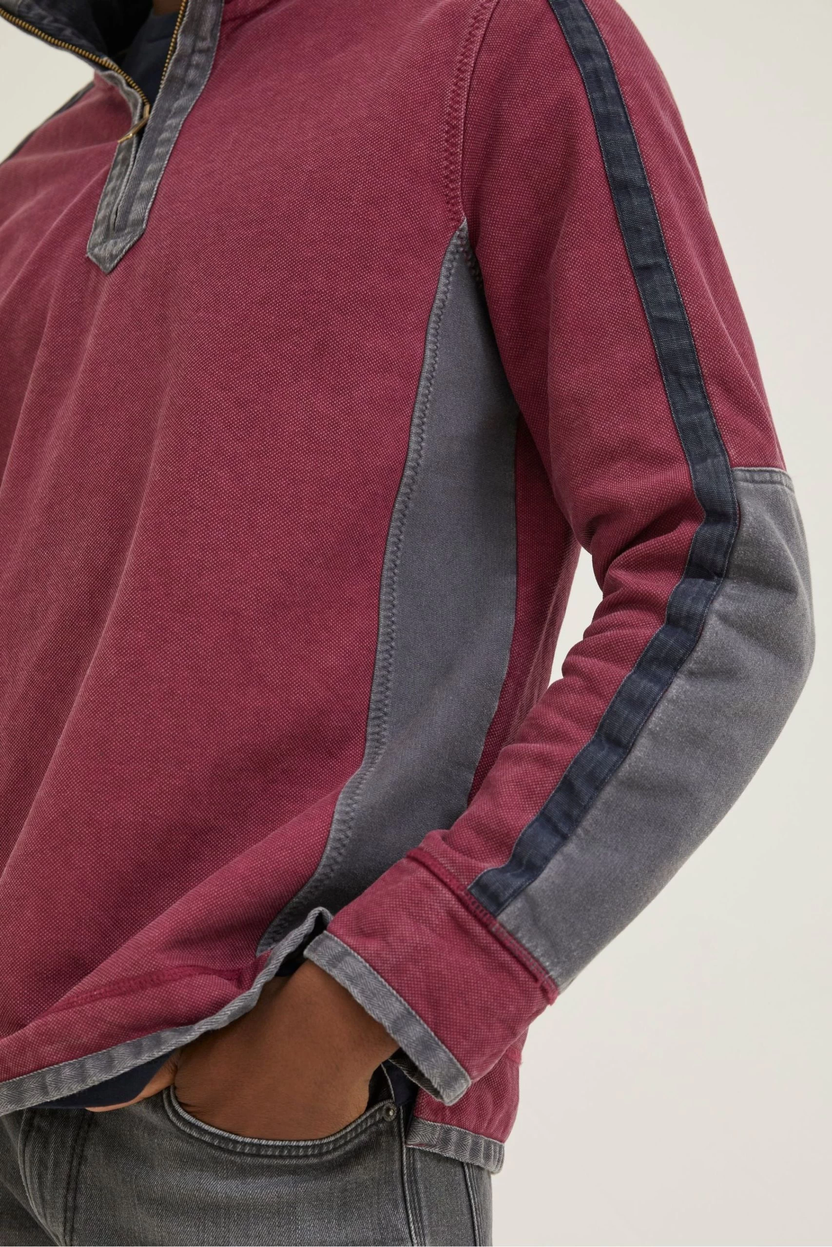 FatFace Pink Airlie Arm Panel Sweatshirt 4 FatFace Pink Airlie Arm Panel Sweatshirt - Image 4