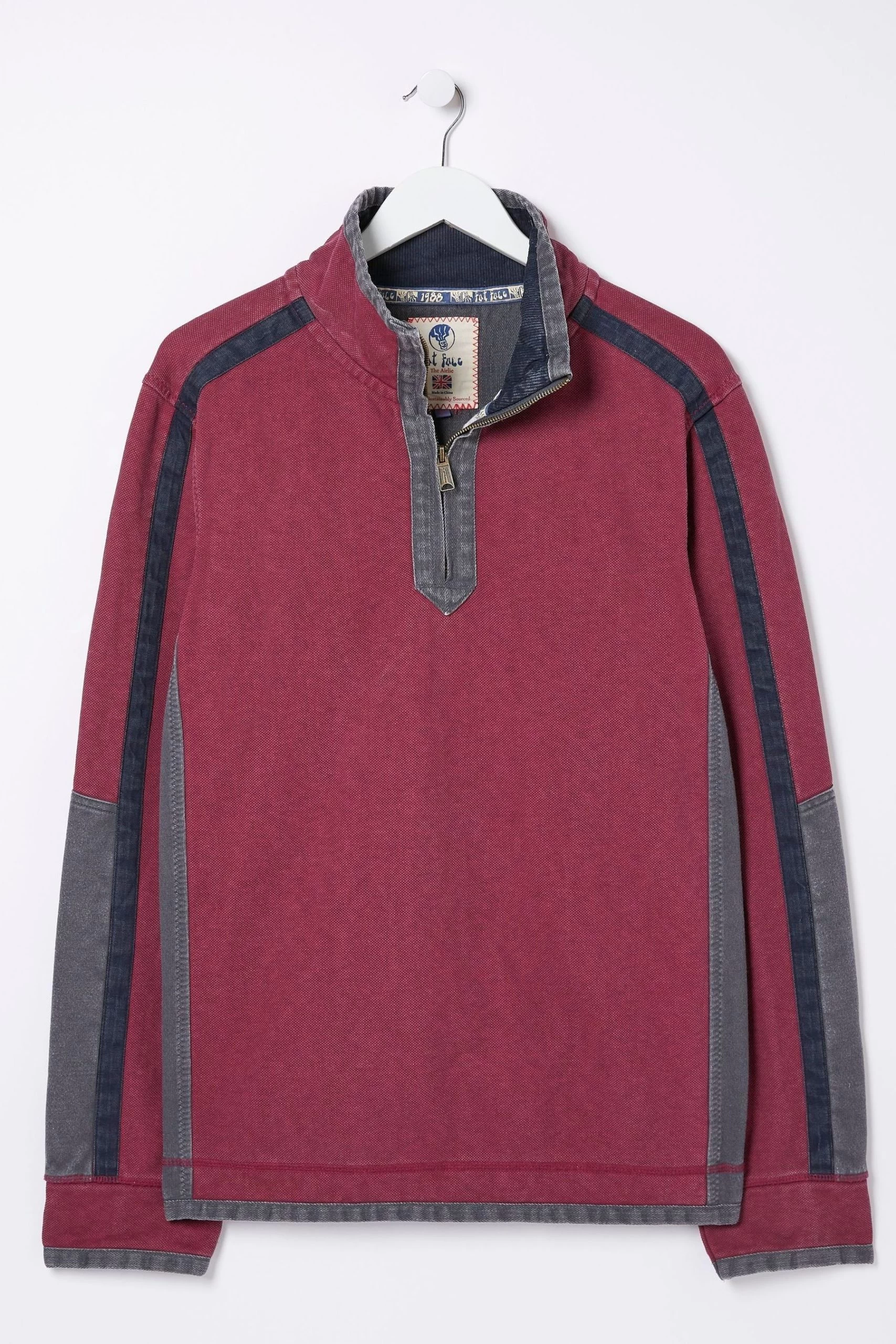 FatFace Pink Airlie Arm Panel Sweatshirt 5 FatFace Pink Airlie Arm Panel Sweatshirt - Image 5