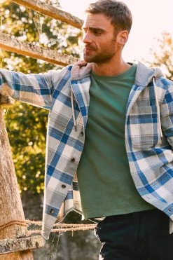 FatFace Grey Check Overshirt -Fashion Clothing Store D60 986s5