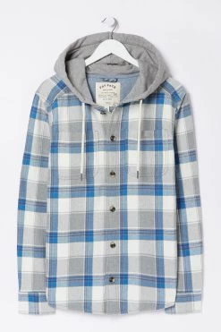 FatFace Grey Check Overshirt -Fashion Clothing Store D60 986s7