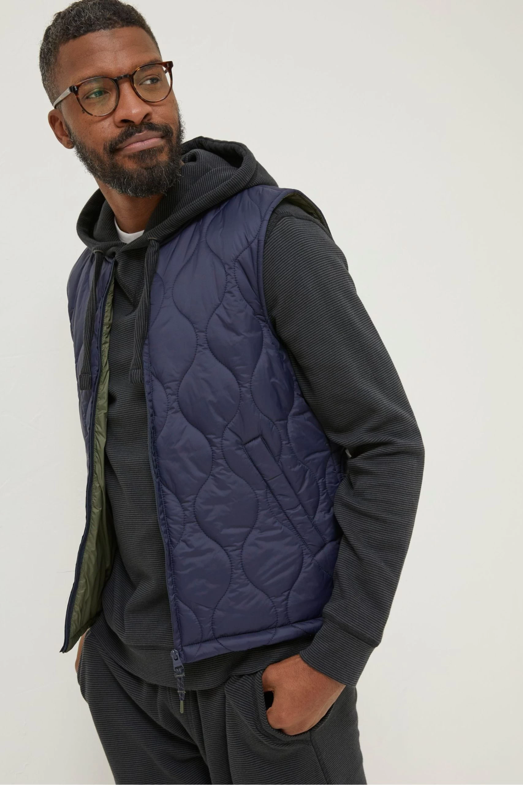 FatFace Blue Hascombe Gilet 1 FatFace Blue Hascombe Gilet