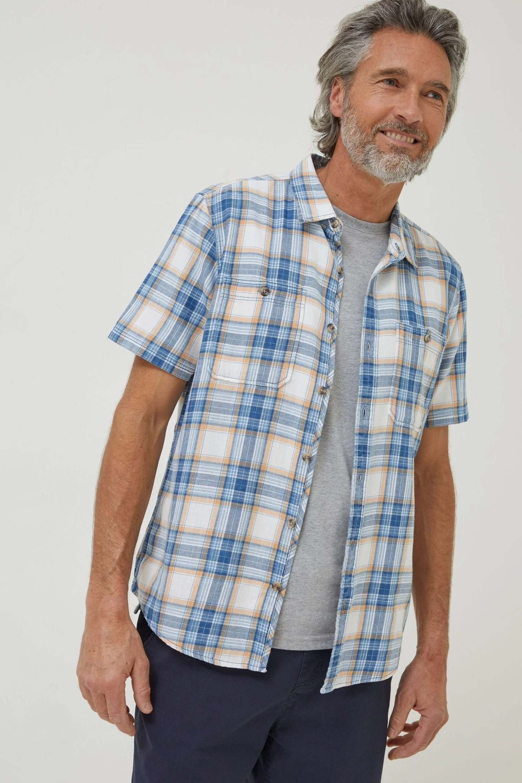 FatFace Blue Westly Check Shirt 3 FatFace Blue Westly Check Shirt - Image 3