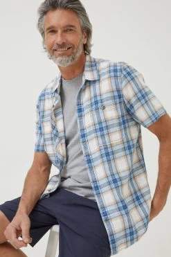 FatFace Blue Westly Check Shirt 10 FatFace Blue Westly Check Shirt -Fashion Clothing Store D60965s5
