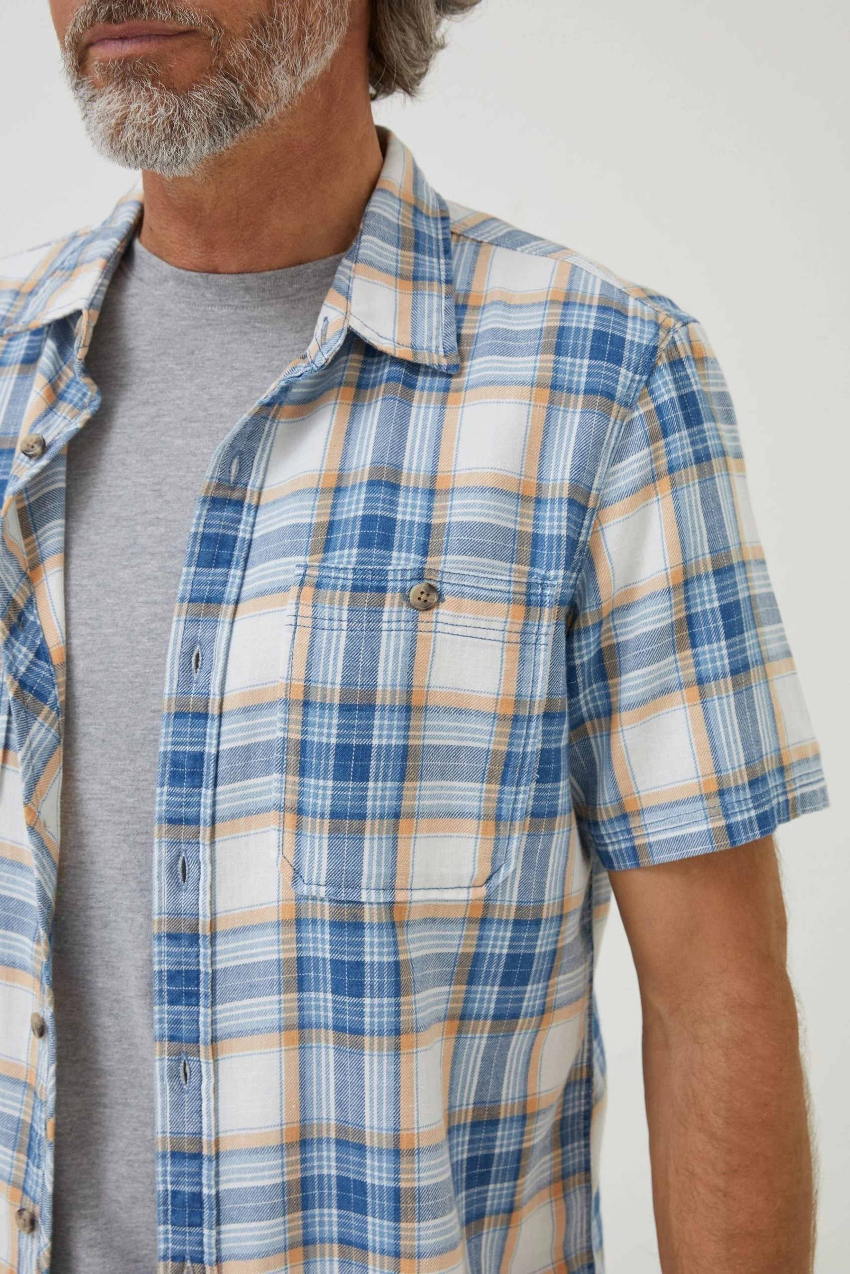 FatFace Blue Westly Check Shirt 6 FatFace Blue Westly Check Shirt - Image 6