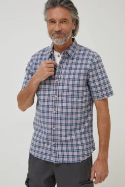 FatFace Purple Galston Check Shirt
