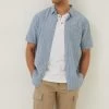 FatFace Blue Buriton Striped Shirt