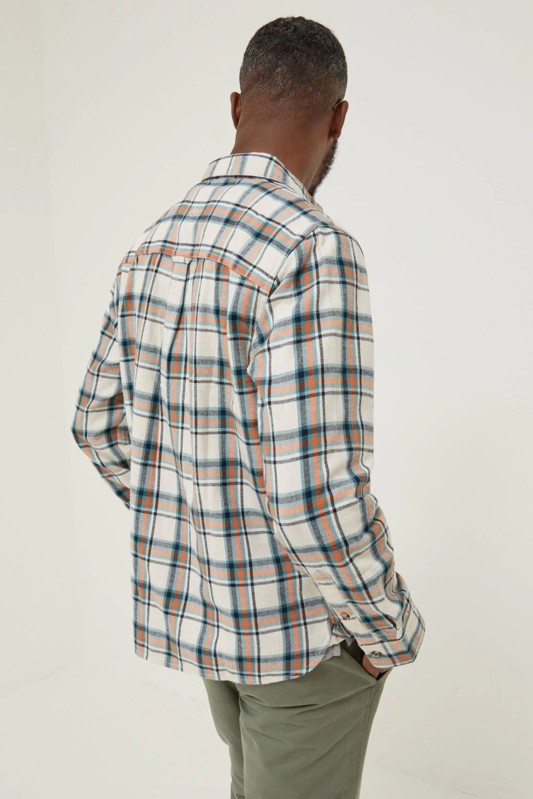 FatFace Natural Check Shirt 2 FatFace Natural Check Shirt - Image 2