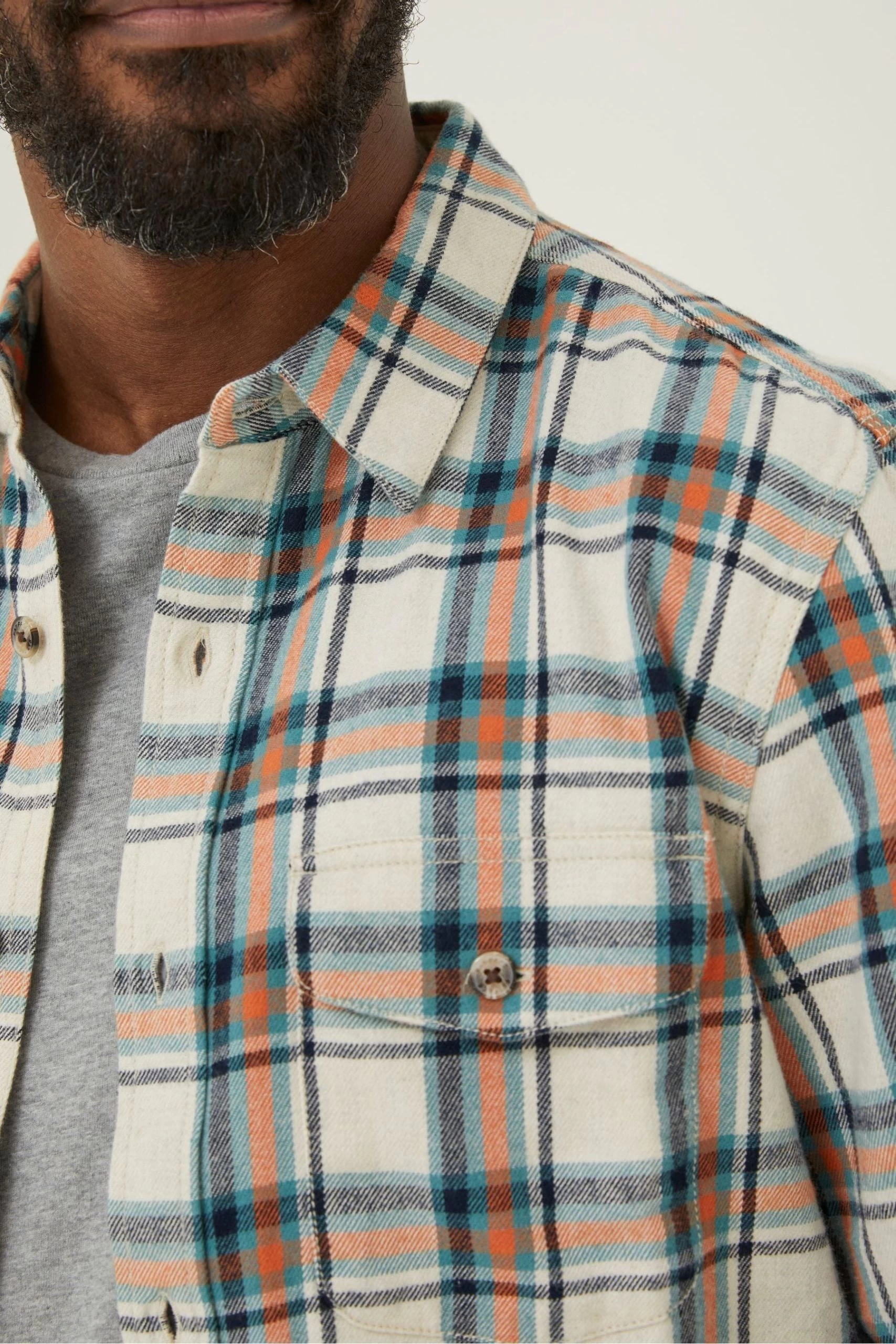 FatFace Natural Check Shirt 3 FatFace Natural Check Shirt - Image 3