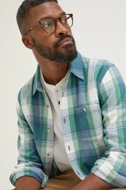 FatFace Blue Check Shirt -Fashion Clothing Store D60977s3