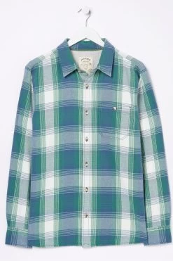 FatFace Blue Check Shirt -Fashion Clothing Store D60977s5