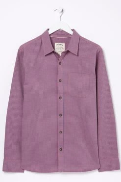 FatFace Pink Gower Gingham Shirt -Fashion Clothing Store D60979s5