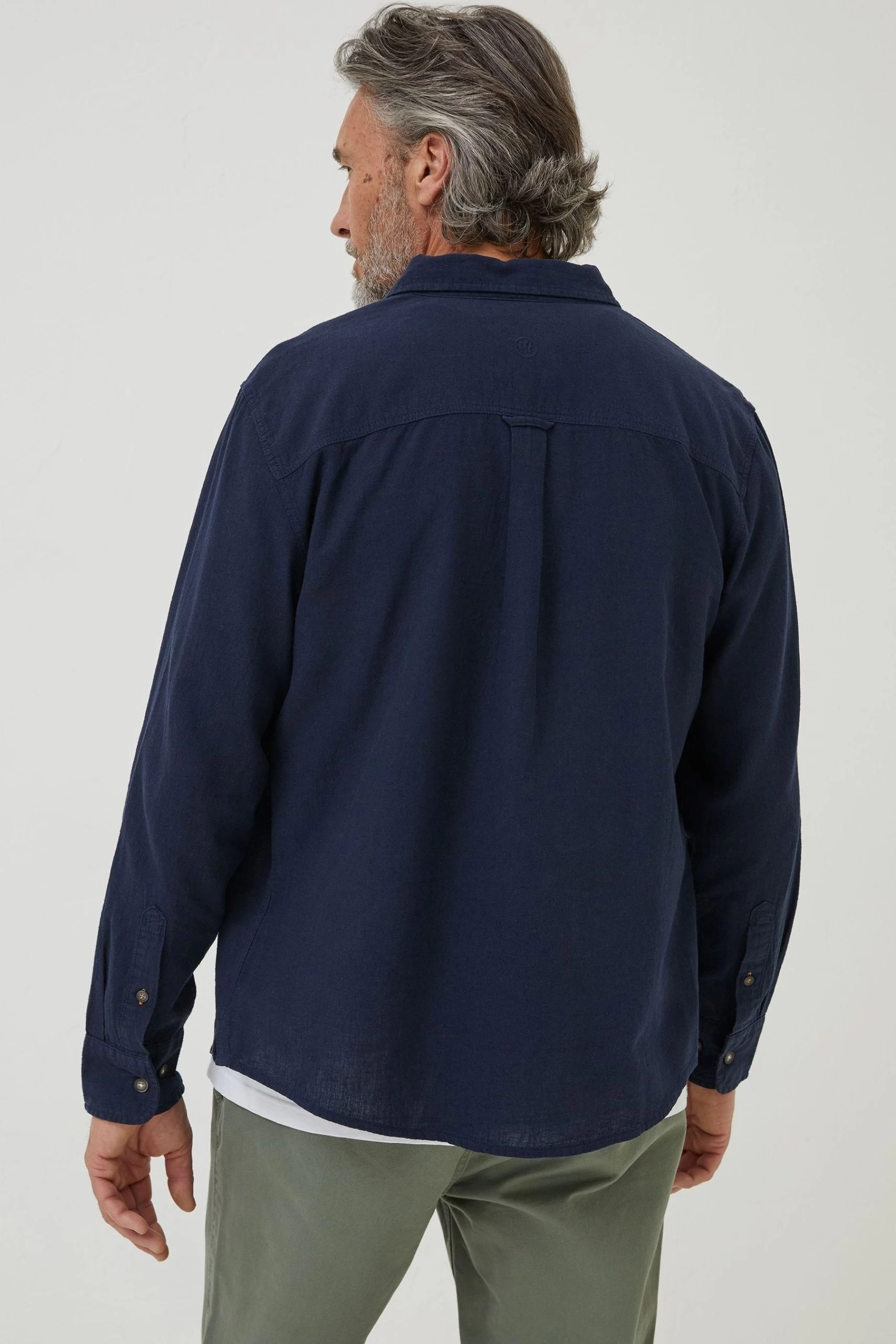 FatFace Blue Bugle Shirt 2 FatFace Blue Bugle Shirt - Image 2