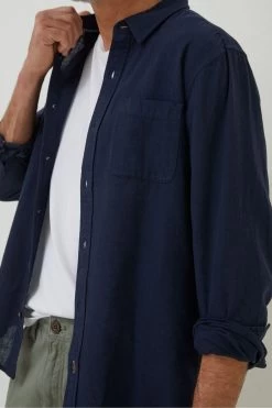 FatFace Blue Bugle Shirt 6 FatFace Blue Bugle Shirt -Fashion Clothing Store D60984s3