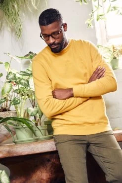 FatFace Yellow Emsworth Sweatshirt