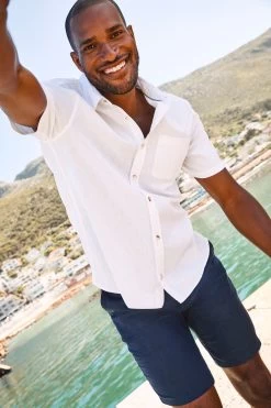 FatFace Bugle White Cotton Shirt