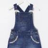 FatFace Blue Embroidered Dungarees