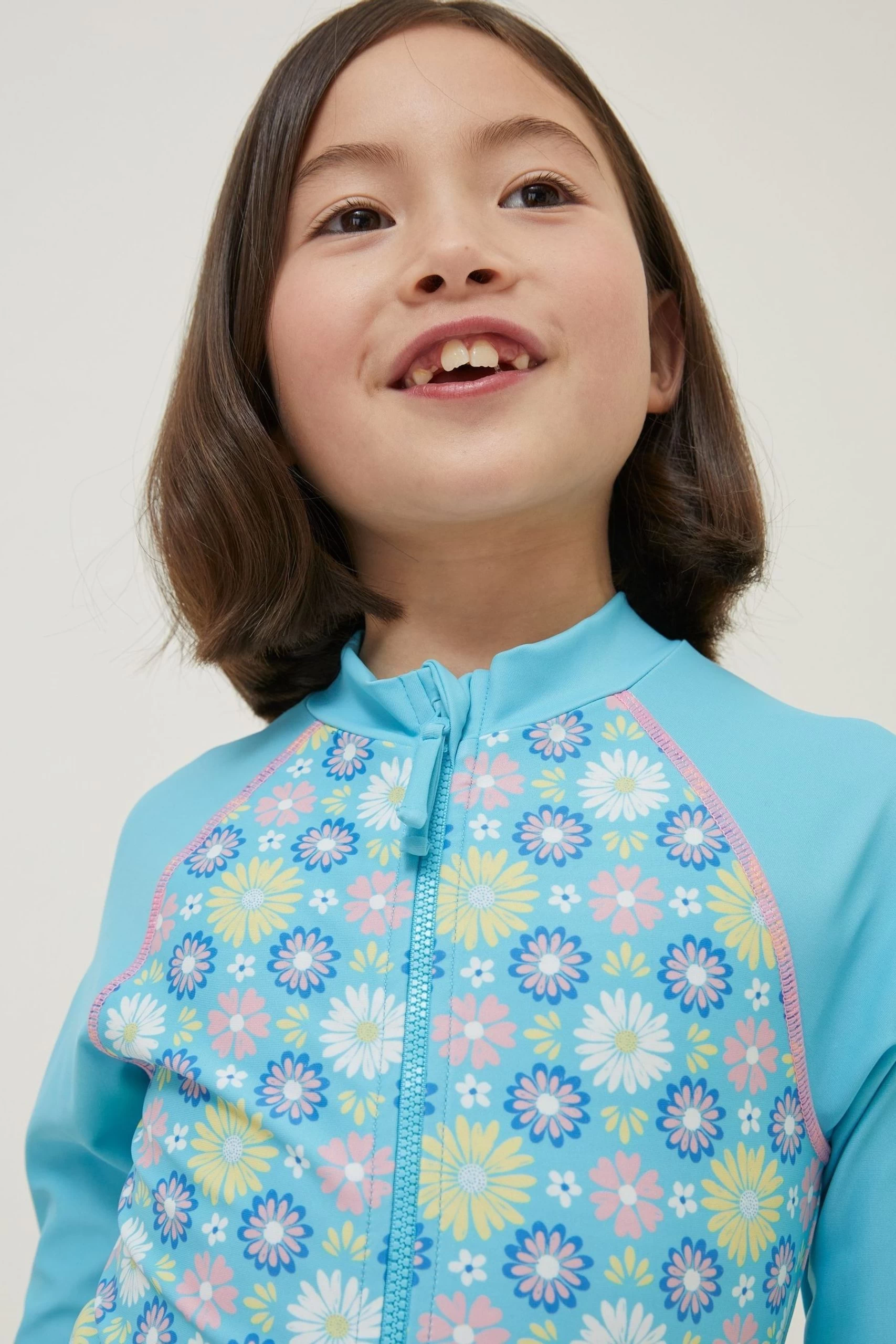 FatFace Blue Floral Swimsuit 3 FatFace Blue Floral Swimsuit - Image 3