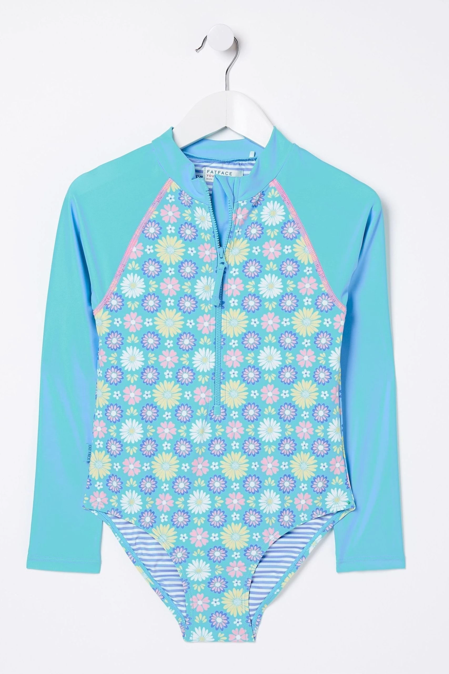 FatFace Blue Floral Swimsuit 4 FatFace Blue Floral Swimsuit - Image 4