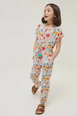 FatFace Red Blooms Jumpsuit