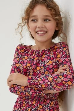 FatFace Pink Amelia Floral Print Dress -Fashion Clothing Store D61 426s3 1