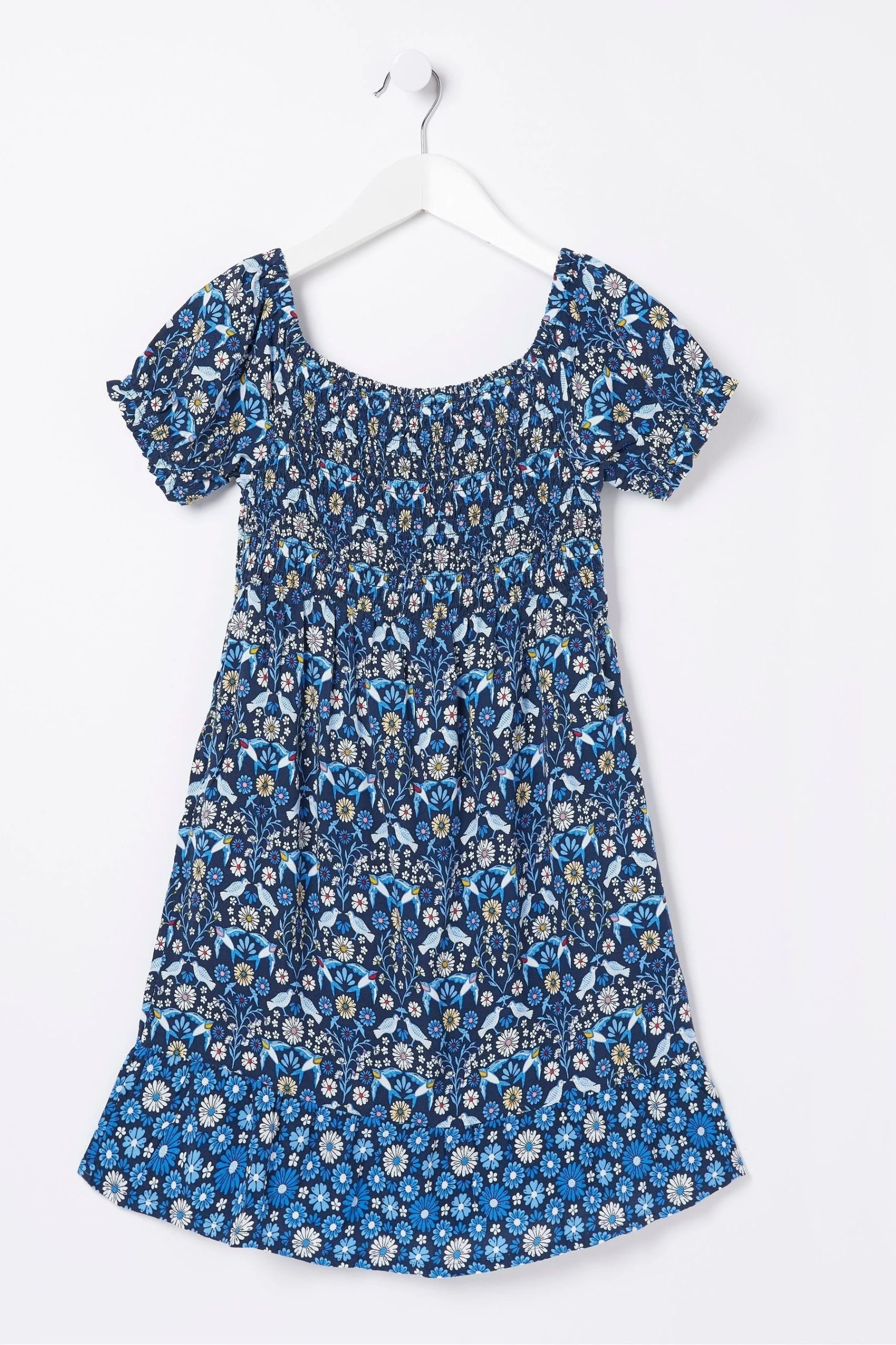 FatFace Blue Adeline Print Dress 4 FatFace Blue Adeline Print Dress - Image 4
