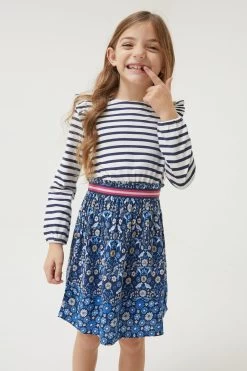 FatFace Blue Martha Print Dress