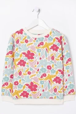 FatFace Red Blooms Sweatshirt
