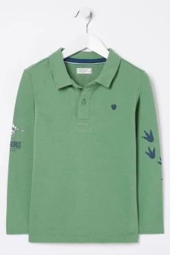 FatFace Green Dinosaur Rugby T-Shirt 7 FatFace Green Dinosaur Rugby T-Shirt -Fashion Clothing Store D61 467s4