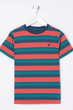 FatFace Green Mixed T-Shirts 3 Pack -Fashion Clothing Store D61 470s3