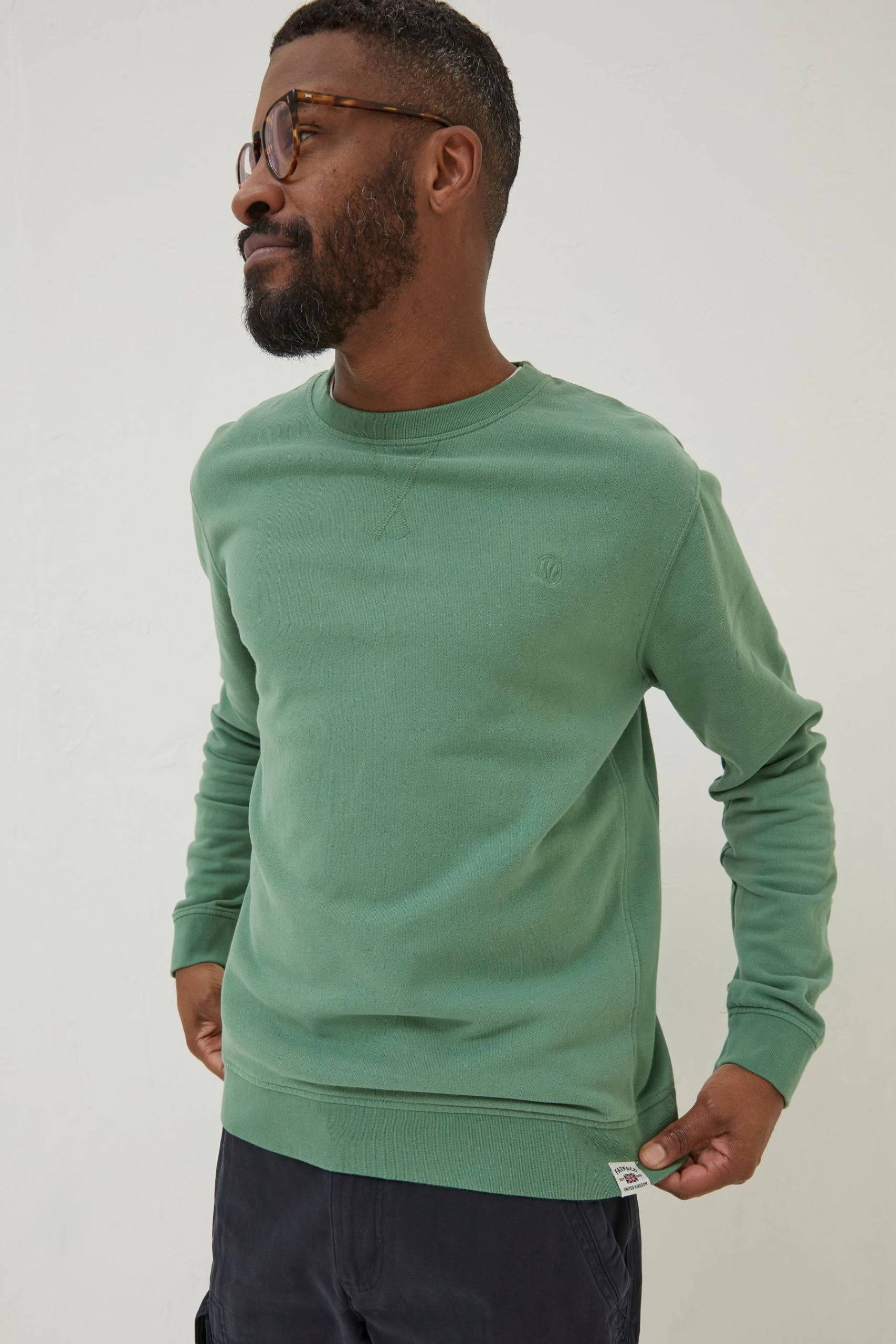 FatFace Green Emsworth Sweatshirt 1 FatFace Green Emsworth Sweatshirt