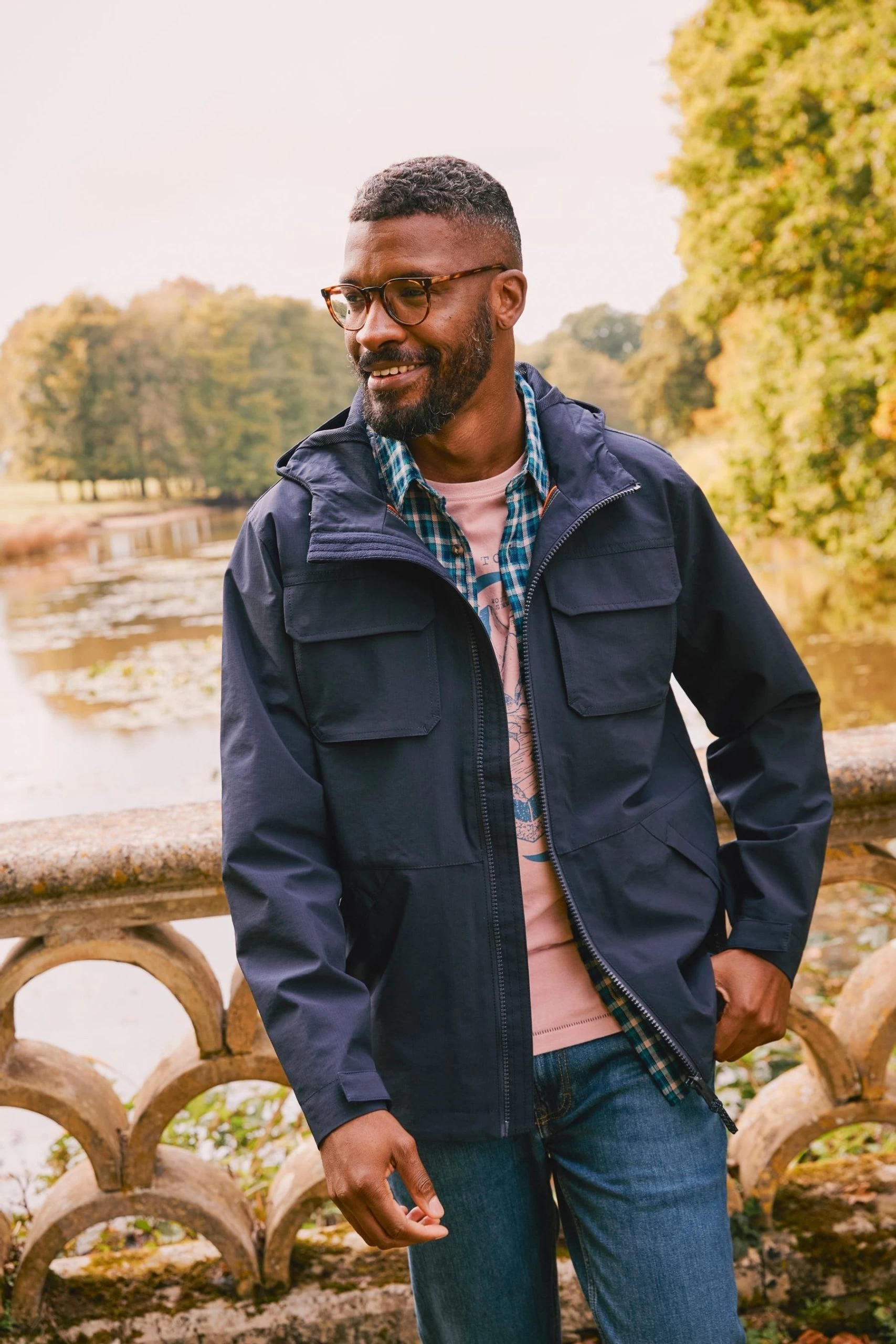 FatFace Blue Coniston Cagoule Jacket 1 FatFace Blue Coniston Cagoule Jacket