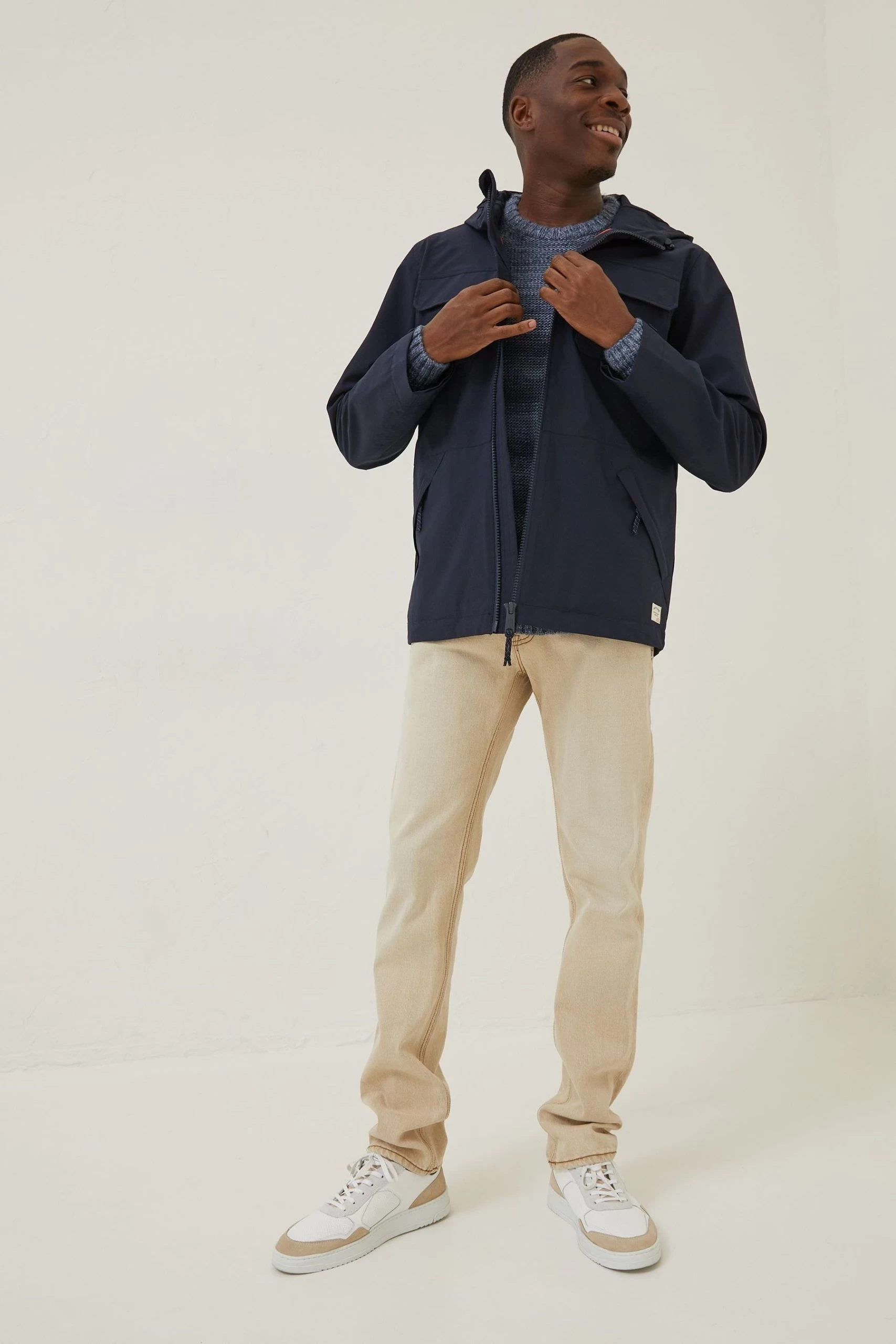 FatFace Blue Coniston Cagoule Jacket 4 FatFace Blue Coniston Cagoule Jacket - Image 4