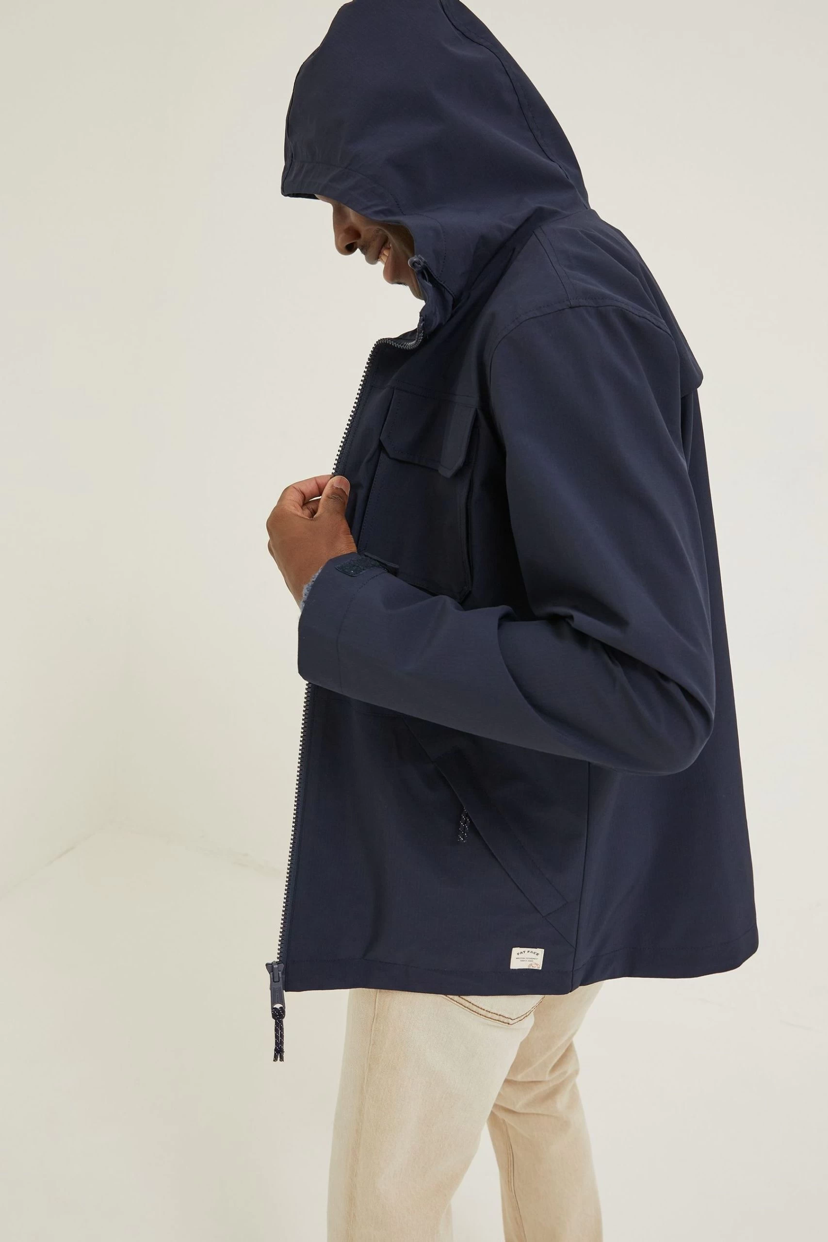 FatFace Blue Coniston Cagoule Jacket 5 FatFace Blue Coniston Cagoule Jacket - Image 5