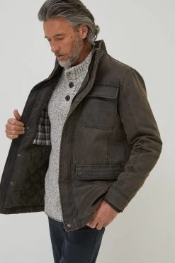 FatFace Broadsands Four Pocket Brown Jacket