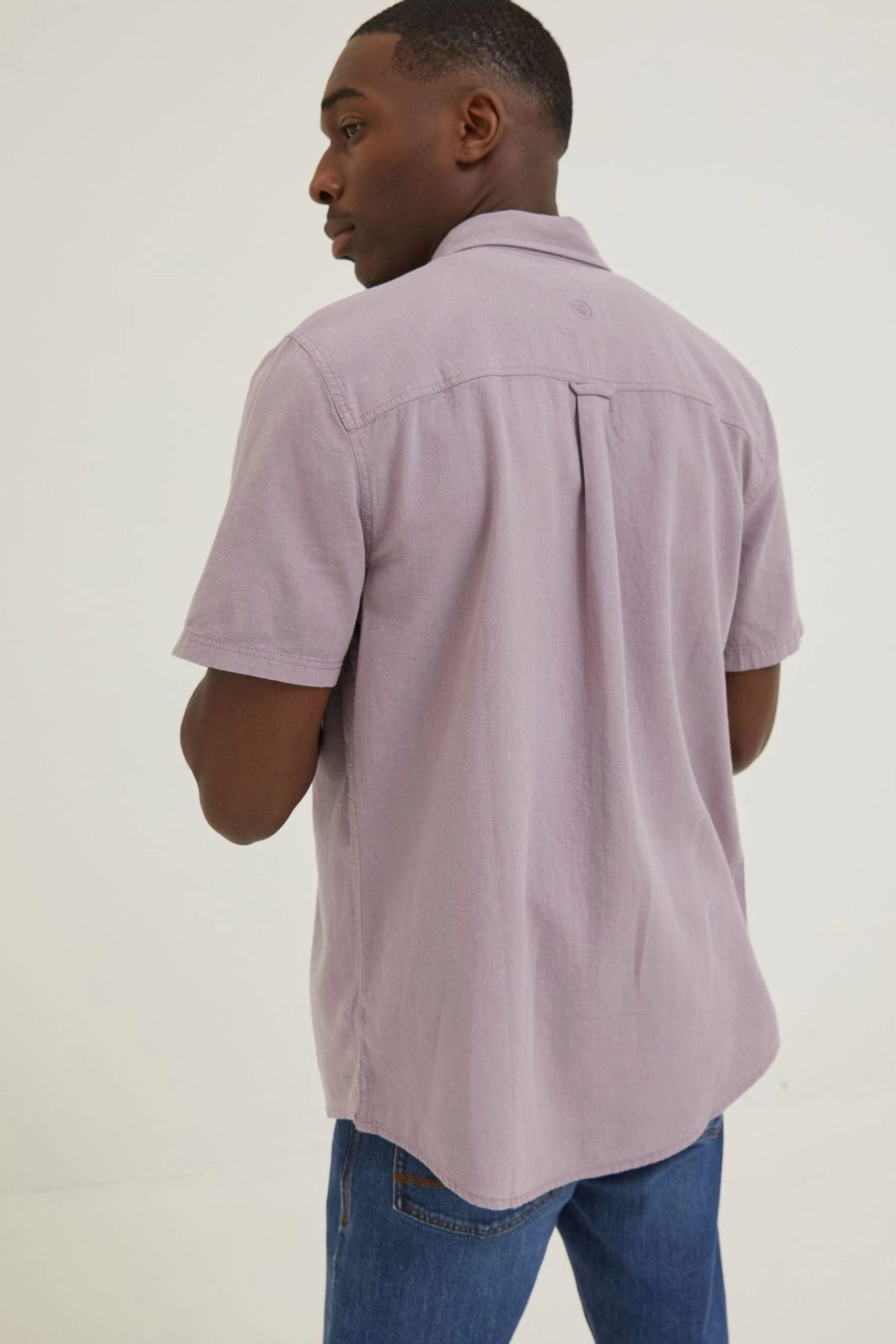 FatFace Purple Bugle Shirt 2 FatFace Purple Bugle Shirt - Image 2