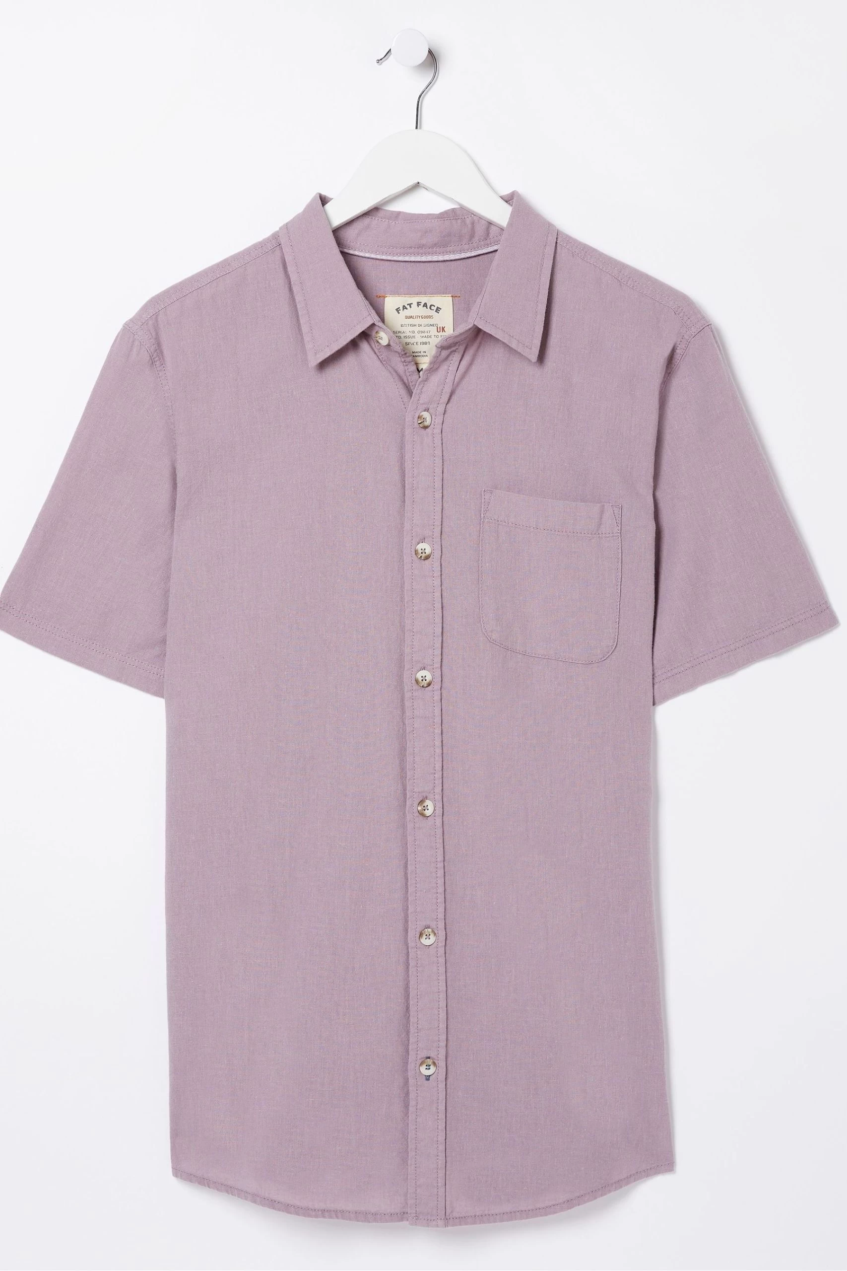 FatFace Purple Bugle Shirt 4 FatFace Purple Bugle Shirt - Image 4