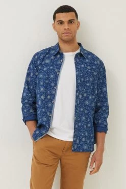 FatFace Blue Floral Shirt