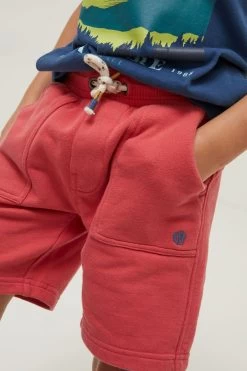 FatFace Red Eddie Sweat Shorts -Fashion Clothing Store D61415s3 1