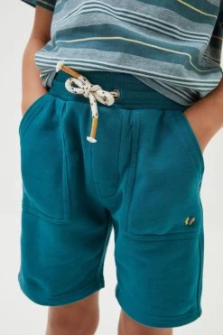 FatFace Green Eddie Sweat Shorts -Fashion Clothing Store D61416s3 1