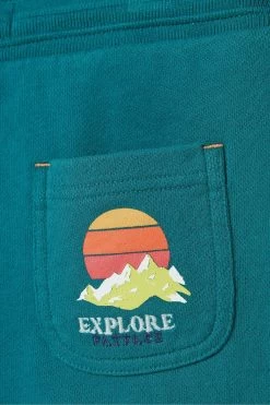 FatFace Green Eddie Sweat Shorts -Fashion Clothing Store D61416s6