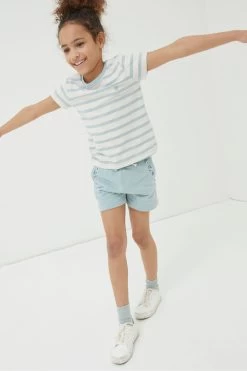 FatFace Green Luna Floral Sweat Shorts