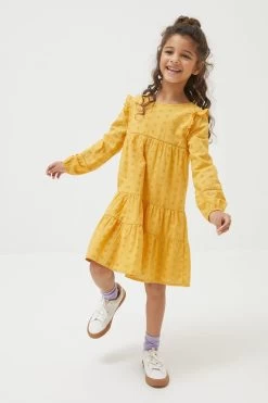 FatFace Yellow Grace Dress