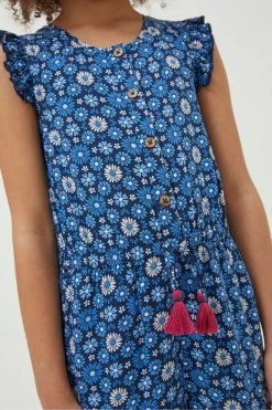 FatFace Blue Everly Flower Jumpsuit -Fashion Clothing Store D61432s6
